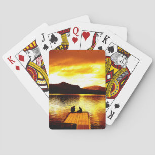 Sunset on the Pier - Deck of Cards