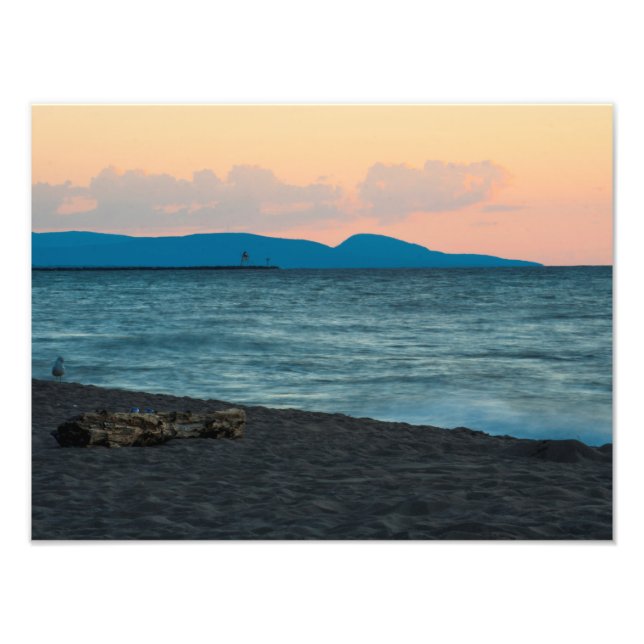 Sunset on the Porcupine Mountains, Michigan Photo Print (Front)