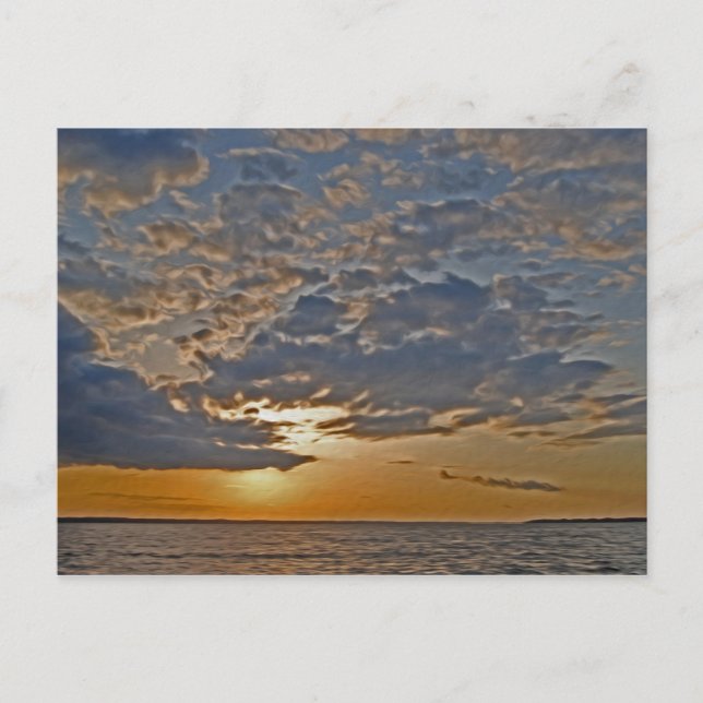 Sunset on the Rappahanock River Postcard (Front)