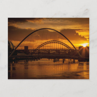 Sunset on the River Tyne Postcard