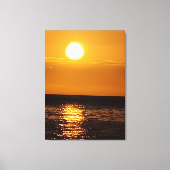 Sunset on the Sea Canvas Print (Front)