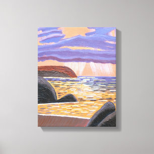 Sunset on the Sea canvas Print