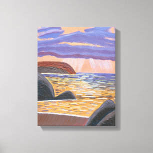 Sunset on the Sea canvas Print