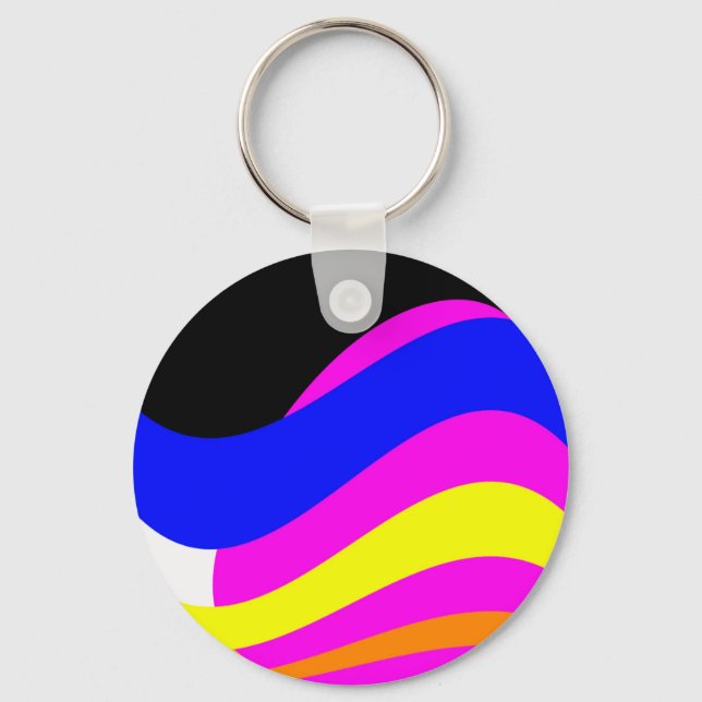Sunset on the sea key ring (Front)