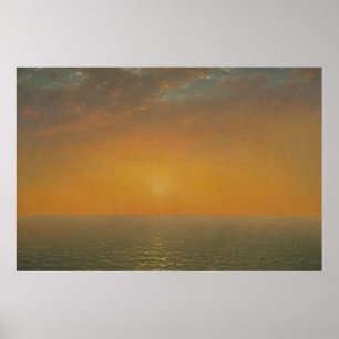 Sunset on the Sea Poster