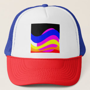 Sunset on the sea trucker hat