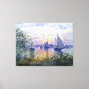 Sunset on the Seine Canvas Print