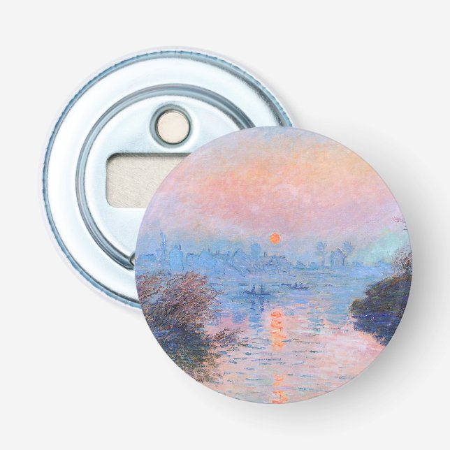Sunset on the Seine Claude Monet    Bottle Opener (Front)