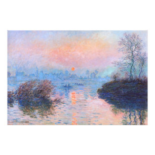 Sunset on the Seine Claude Monet Photo Print