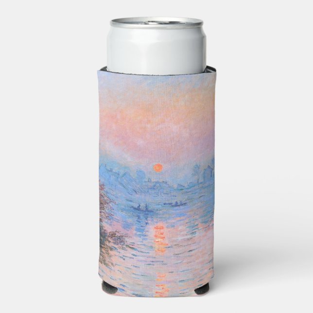 Sunset on the Seine Claude Monet   Seltzer Can Cooler (Seltzer Front)
