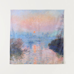 Sunset on the Seine Claude Monet Tapestry