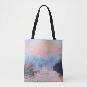 Sunset on the Seine Claude Monet      Tote Bag
