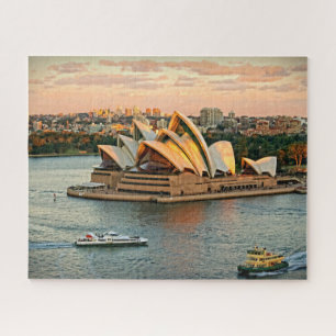 Sunset on the Sydney Opera House - 16x20 - 520 pcs Jigsaw Puzzle