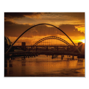 Sunset on the Tyne Photo Print