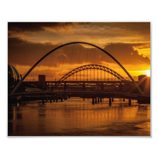 Sunset on the Tyne Photo Print (Front)