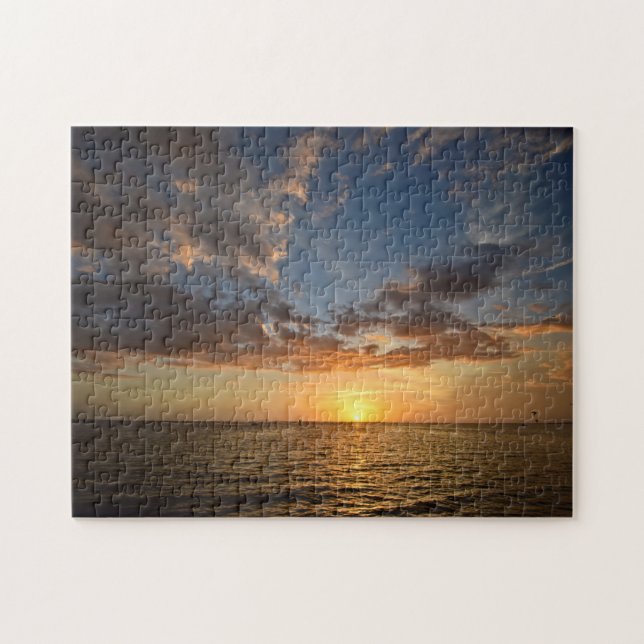 Sunset on the Water - 11x14 - 252 pc Jigsaw Puzzle (Horizontal)