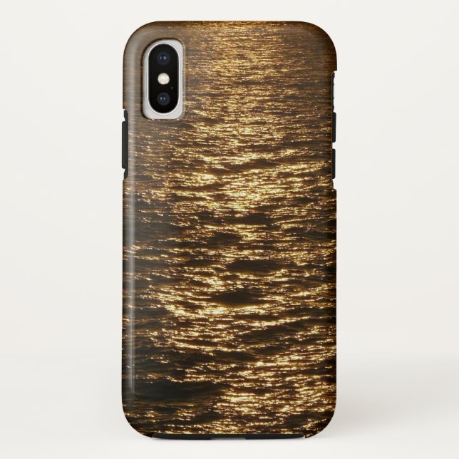 Sunset on the Water Abstract Ocean Photography Case-Mate iPhone Case (Back)
