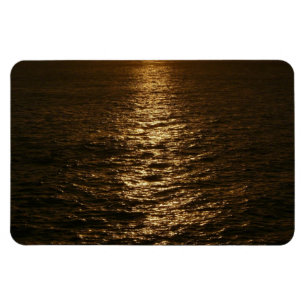 Sunset on the Water Abstract Ocean Photography Magnet