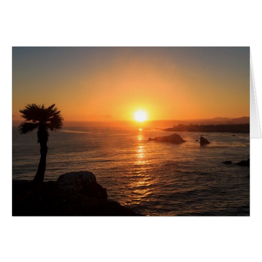Sunset on the West Coast Card