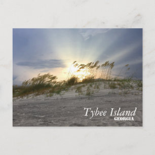 Sunset on Tybee Island, Georgia Postcard