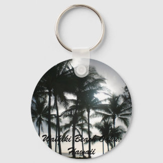 Sunset on Waikiki Beach Key Ring