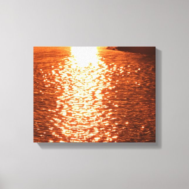 Sunset on Water Canvas Print (Front)