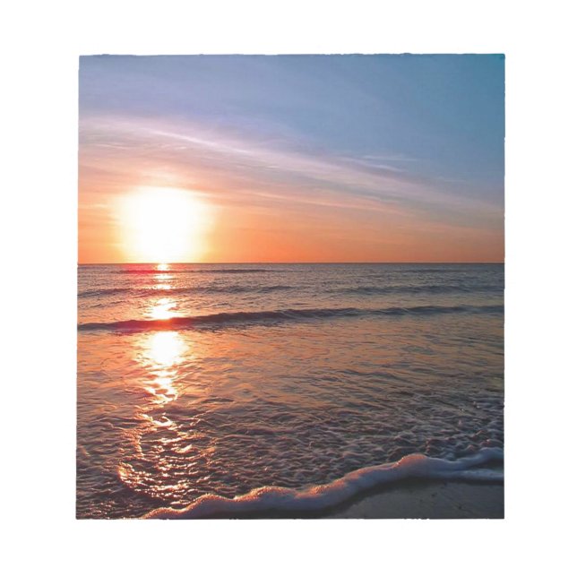 Sunset On Water Notepad (Front)