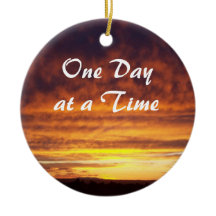 Sunset One Day at a Time ornament