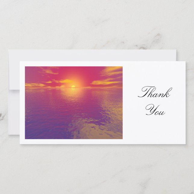 Sunset or Sunrise - Thank You (Front)