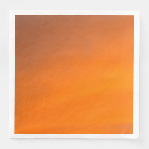 Sunset Orange Abstract Art Paper Dinner Napkins