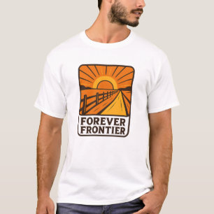 Sunset Orange Forever Frontier Graphic T-Shirt