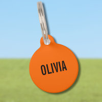 Sunset Orange Modern Name | Trendy Minimalist