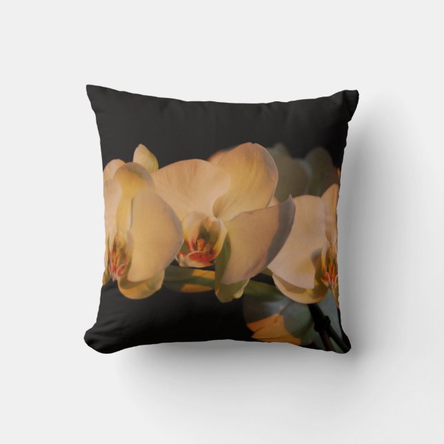 sunset orchids pillow  (Front)