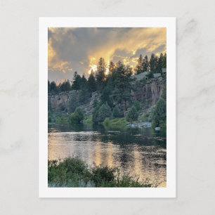 Sunset Over a River Postcard