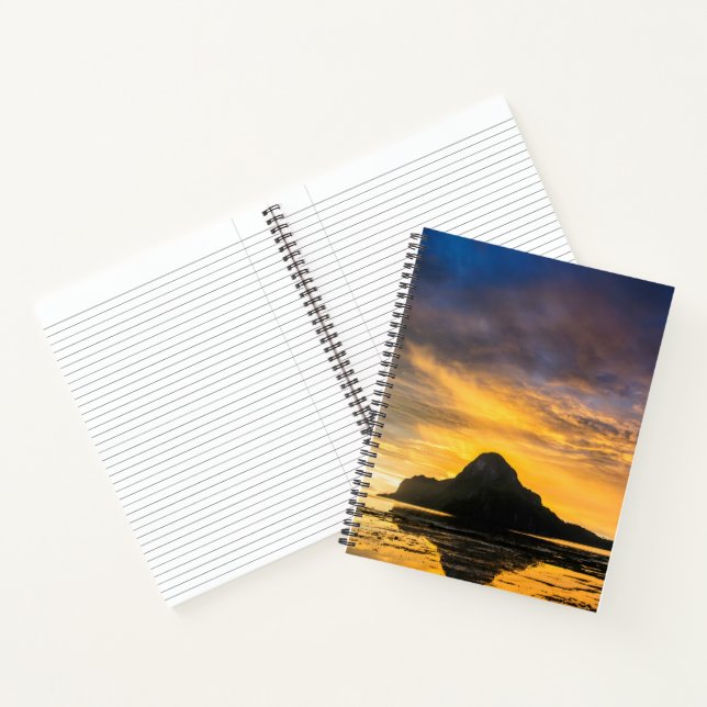 Sunset Over Bacuit Archipelago Notebook (Inside)