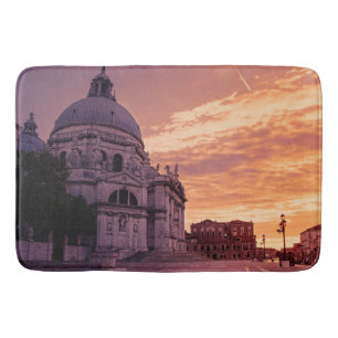 Sunset over Basilica in Venice Bath Mat