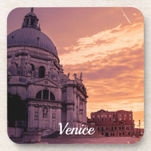 Sunset over Basilica Venice Coaster