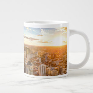 Sunset Over Chicago Large Coffee Mug