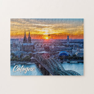 Sunset Over Cologne, Germany Jigsaw Puzzle
