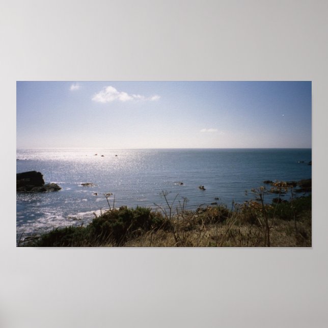 Sunset over Cornwall Poster (Front)