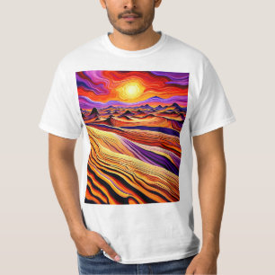 Sunset over Desert Landscape 1 T-Shirt