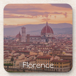 Sunset over Florence, Italy Coaster
