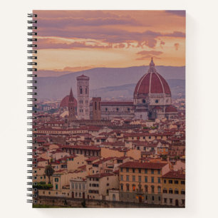 Sunset over Florence, Italy Notebook