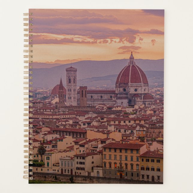 Sunset over Florence, Italy Planner (Front)