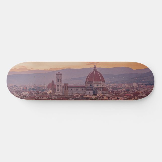 Sunset over Florence, Italy Skateboard (Horz)