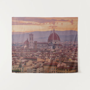 Sunset over Florence, Italy Tapestry