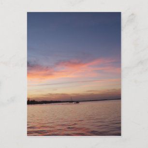 Sunset over Florida Bay, Key Largo FL Postcard