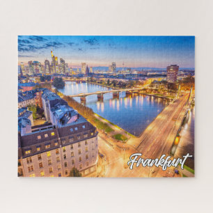 Sunset Over Frankfurt, Germany Jigsaw Puzzle