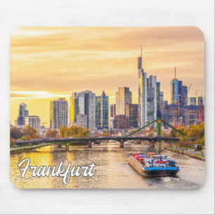 Sunset Over Frankfurt, Germany Mouse Mat