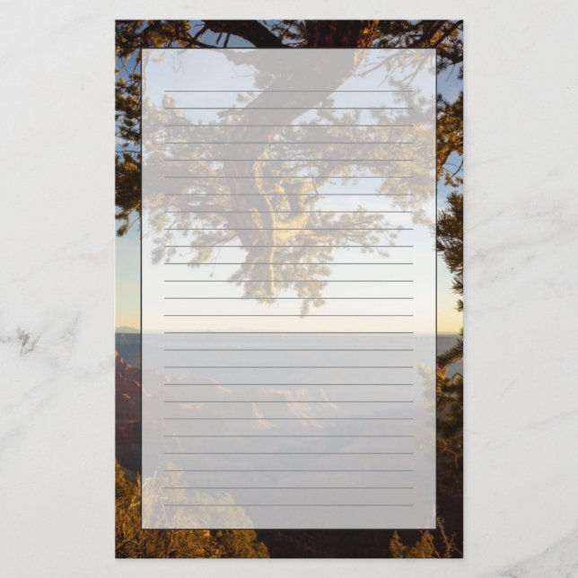 Sunset over Grand Canyon Stationery (Front)